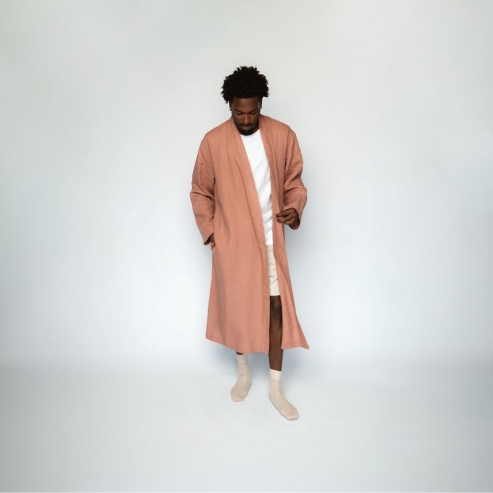 Parachute Linen Robe Clay - Picture 4 of 9